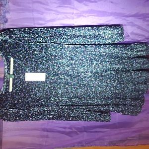 Womans size M wild fable floral velvety dress.